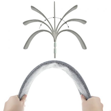 Pamatuf microfibra telescopic 2.5m. cu doua capete, pentru zone greu accesibile [14]