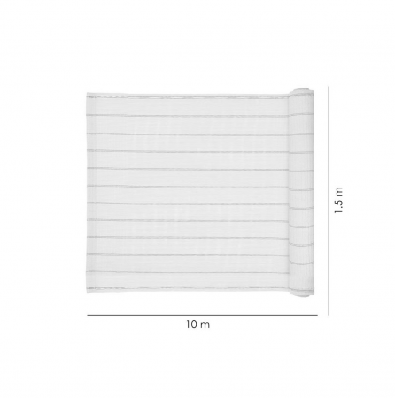 Paravan pentru balcon, terasa, gard, bej, 185 g/m2, UV, 10x1.5 m [3]