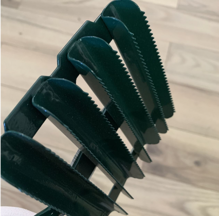 Perie tesala pentru bovine Strend Pro Woo, 8 randuri, maner de lemn [3]