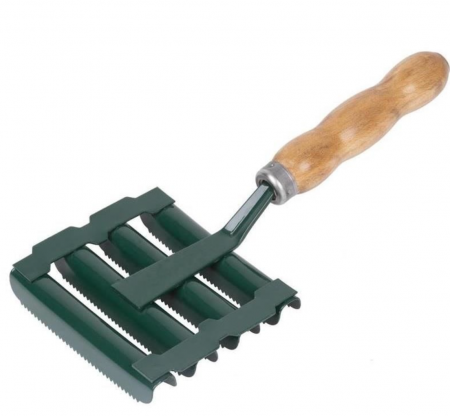 Perie tesala pentru bovine Strend Pro Woo, 8 randuri, maner de lemn [0]