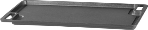 Gradina - Placa gratar, fonta, dreptunghiulara, 2 fete, 46x26 cm, MagicHome