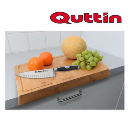 Tocator din Bambus pentru Blatul de Bucatarie Quttin 35 x 25 x 1,2 cm [1]