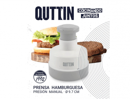 Presa manuala pentru hamburger, culoare alba, Quttin [3]