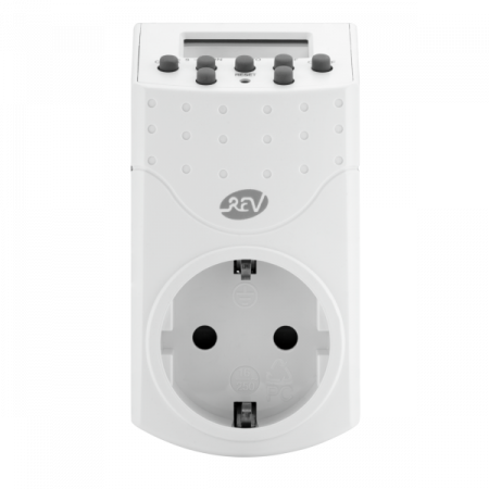 Priza programabila digitala, 16 A, 220 V, alba, Rev [1]