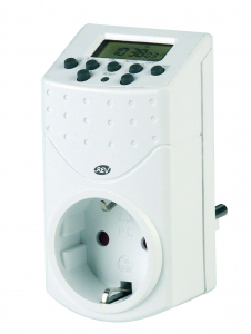 Constructii - Priza programabila digitala, 16 A, 220 V, alba, Rev
