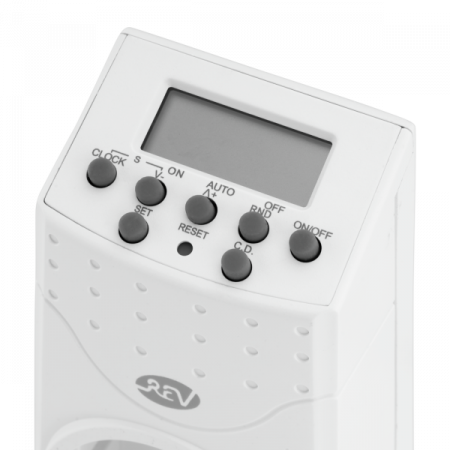 Priza programabila digitala, 16 A, 220 V, alba, Rev [3]