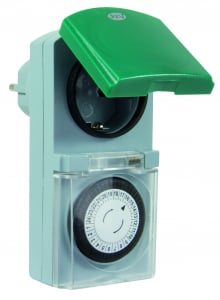 Constructii - Priza programabila mecanic pentru exterior, IP44