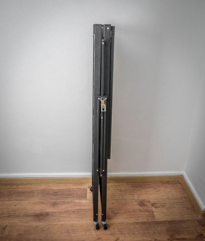 Raft depozitare pliabil cu roți MagicHome, metalic, 4 polițe, 127x72x34 cm, max. 200 kg [7]