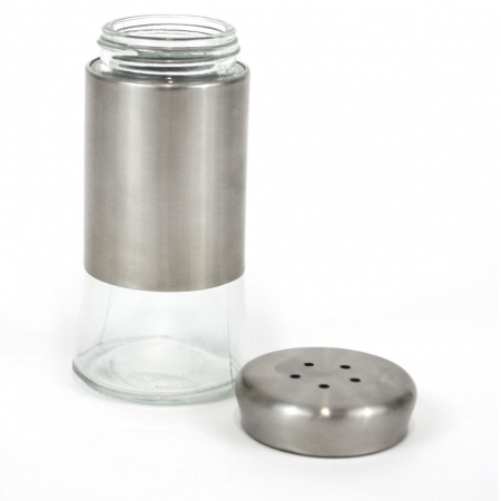 Recipient pentru condimente, Wooow, 150 ml din inox si sticla [1]