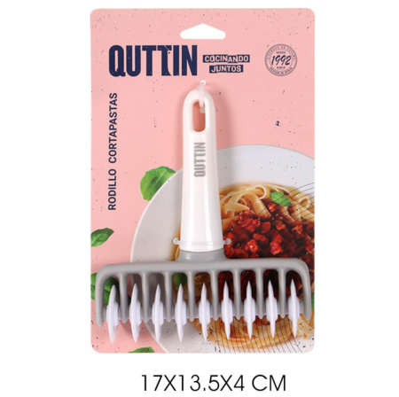 Rola taiere sau ornare aluat, 9 rotite, plastic, 17x13, 5x4 cm, Quttin [2]