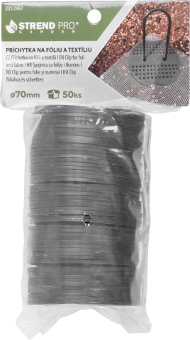 Rozeta plastic pentru fixare folii antiburuieni, set 50 buc, 7 cm, Strend Pro [2]