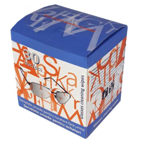 Servetele umede - Servetele umede pentru ochelari, 30 bucati, FLM Medical