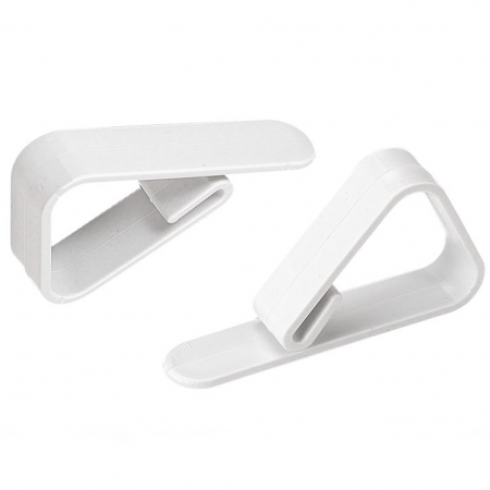 Set 10 cleme/clipsuri pentru fixarea fetei de masa, Algon, Albe [1]