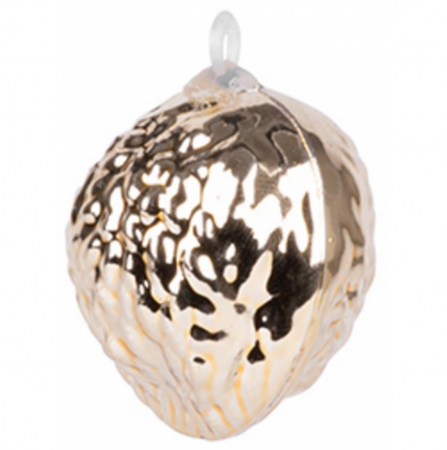 Set 16 globuri pentru bradul de craciun in forma de nuci de aur, 3 cm diametru, MagicHome [2]