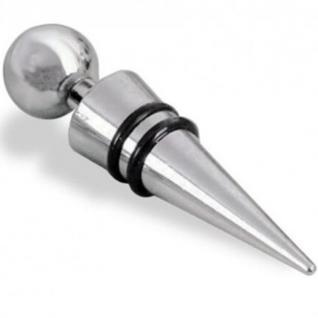 Set 2 dopuri pentru vin din inox cu garnituri de etansare din cauciuc, Quttin [0]