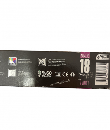 Set 2 Lampi 18W, lungime 60 cm, alba cu carcasa de plastic, NO-VO [3]