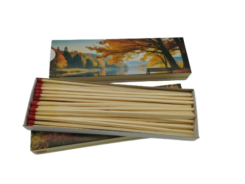 Set 45 chibrituri lungi BRRO 20 cm pentru aprindere soba, semineu, gratar si trabucuri [2]