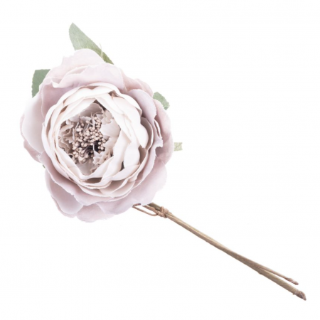 Set 6 trandafiri roz decorativi pentru bradul de craciun, diametru floare 11 cm, lungime 22 cm, MagicHome [0]