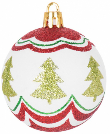 Set 9 globuri pentru bradul de Craciun, diametru 6 cm, material plastic, MagicHome [2]