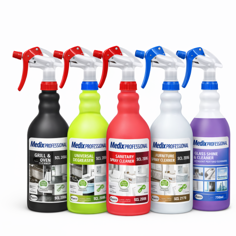 Pachet curățenie - Set complet curățenie generală Medix Professional – bucătărie, baie, sticlă & suprafețe