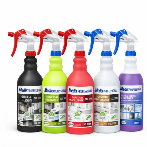 Pachet curățenie - Set complet curățenie generală Medix Professional – bucătărie, baie, sticlă & suprafețe