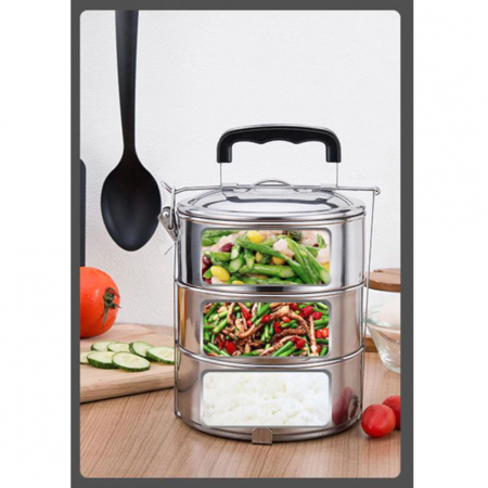 Set de 3 Cutii pentru Pranz Privilege Otel inoxidabil Stivuibil [5]