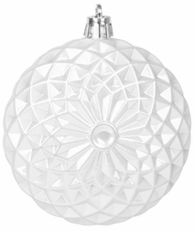 Set mix de 15 globuri pentru bradul de Craciun, alb argintii, diametru 3.5, 6 si 8 cm, MagicHome [2]