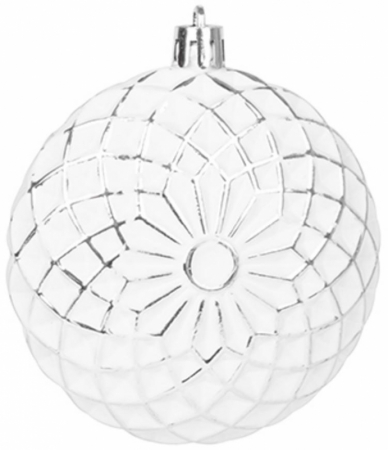 Set mix de 15 globuri pentru bradul de Craciun, alb argintii, diametru 3.5, 6 si 8 cm, MagicHome [1]