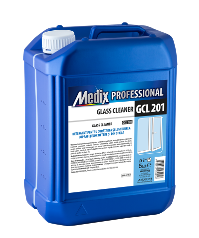 HoReCa - Solutie de curățare și lustruire pentru suprafețe netede si sticla 5L, GCL 201, Medix Professional