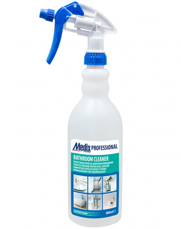 Pentru toaleta si wc - Solutie pentru curatarea bailor fara miros de clor, spray, anti calcar/rugina/pete, 800 ML, Medix Professional