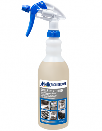 Solutii profesionale pentru bucatarie - Solutie spray de curatare pentru gratare, cuptoare si aragazuri, 800 ml, Medix Professional