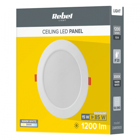 SPOT LED INCASTRAT 175MM 15W 3000K 230V REBEL [2]