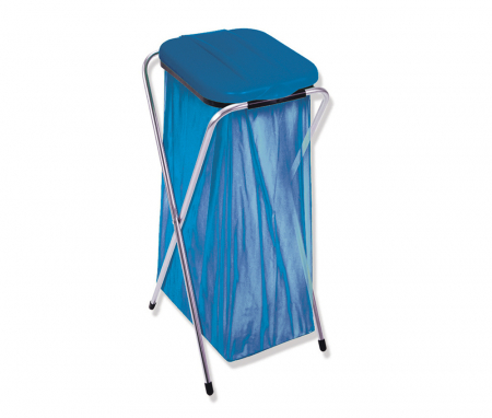 Cosuri de gunoi - Stand pentru saci de gunoi 20 - 130 litri, Artex Ecofix-1 Solo, albastru, 36 x 42 x 78 cm