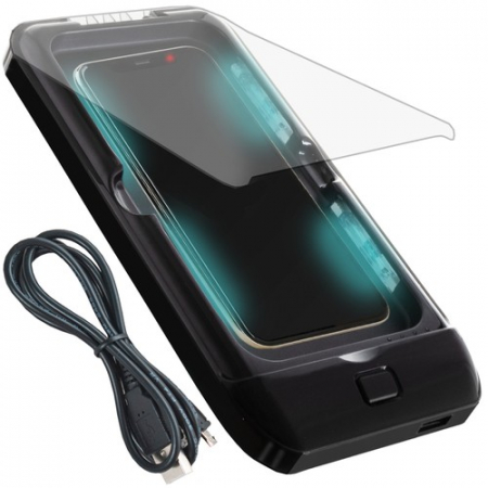 Sterilizator UV pentru telefon cu functie de  incarcator wireless si power bank, Negru [2]