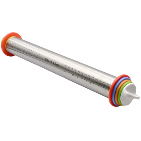 Sucitor inox, ajustabil, cu set de 4 inele, 42x6cm, Quttin [0]