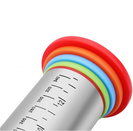 Sucitor inox, ajustabil, cu set de 4 inele, 42x6cm, Quttin [1]