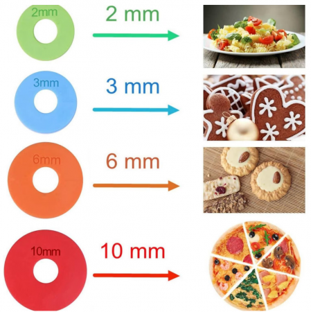 Sucitor inox, ajustabil, cu set de 4 inele, 42x6cm, Quttin [8]