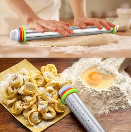 Sucitor inox, ajustabil, cu set de 4 inele, 42x6cm, Quttin [2]