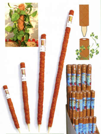 Accesorii unelte gradinarit - Suport/arac pentru plante, fibra de cocos, 4.5x90 cm