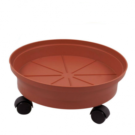 Suport cu roti pentru ghivece, 32x32x12.5cm, Dem Italia [0]
