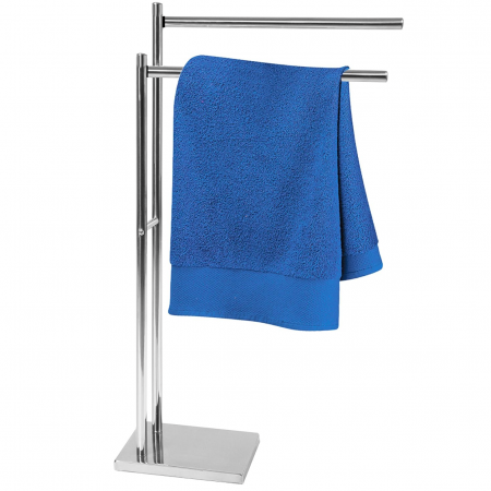 Suporturi si accesorii de baie - Suport pentru prosoape Artex cu stativ si 2 niveluri, inox, 44 x 18 x 83 cm