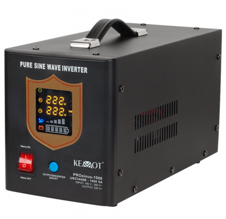 Casa - Ups pentru centrale termice, sinus pur, 1000va/700w, 12v, Kemot