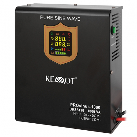 Electronice si electrocasnice - Ups pentru centrale termice, Sinus Pur, 1000Va/700W, 12V, Kemot