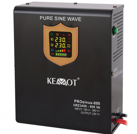 Electronice si electrocasnice - Ups pentru centrale termice, sinus pur, 800VA/500W, 12V, Kemot