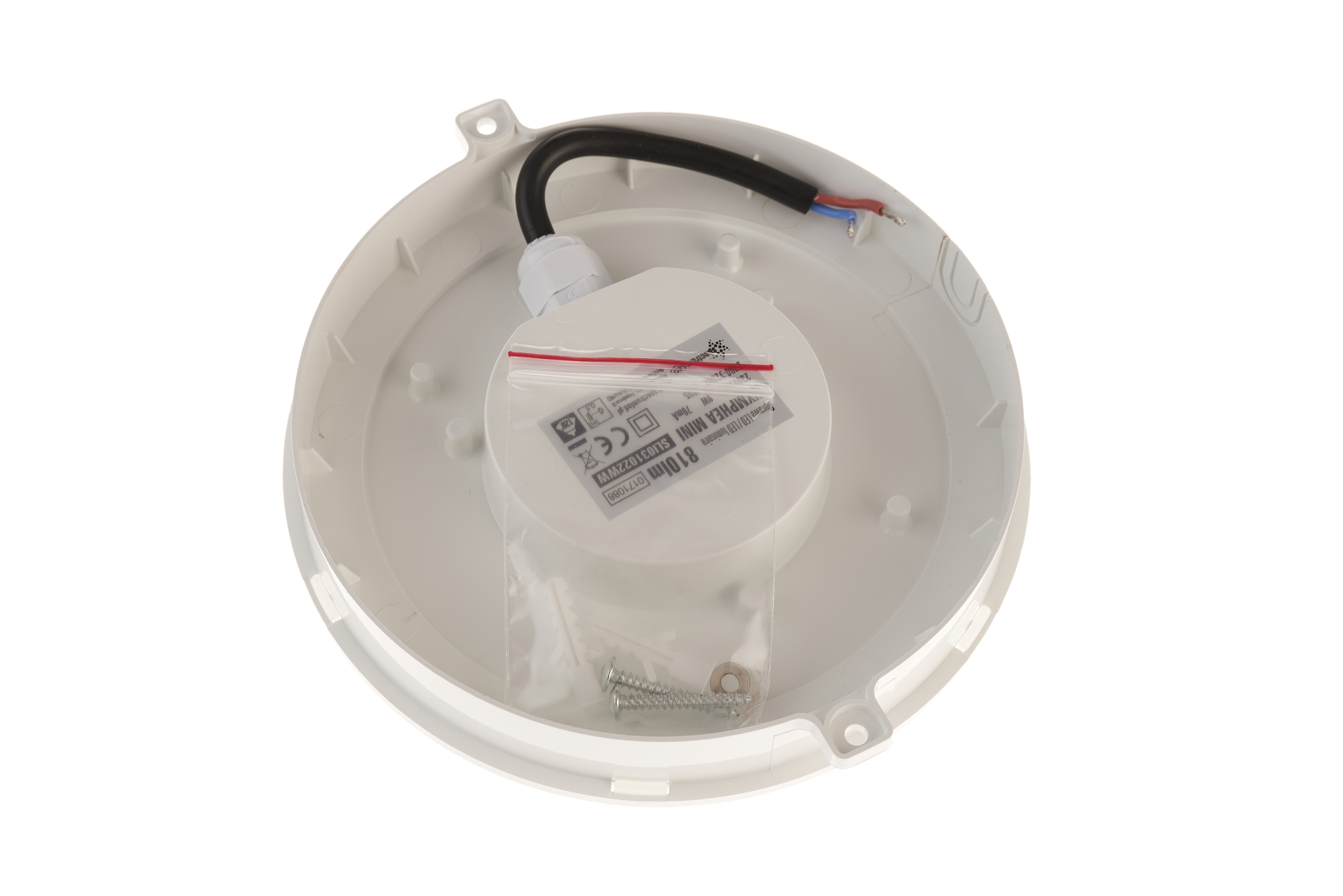 Set 5 buc  plafoniera  rotunda ,cu led ,pentru exteror, antivandalism 9 w , 810 lm lumina calda [2]