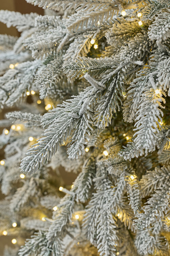 Brad artificial Pino Cortina cu zapada si bagheta, 4500 MiniLed-uri, 10 functii, 270 cm [4]