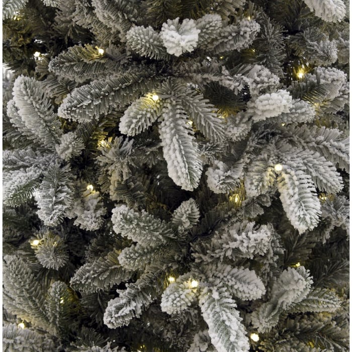 Brad artificial cu zapada si leduri Flocked Princess Pine, 200 led-uri, 210 cm - BraziPremium.ro [4]