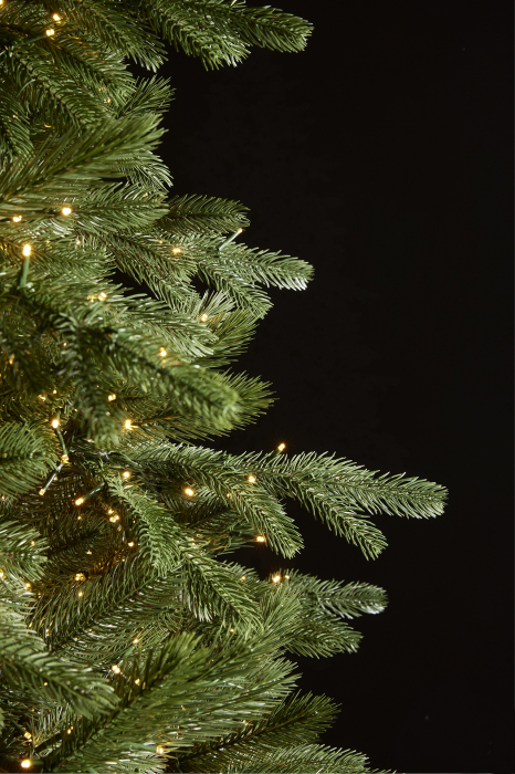 Brad artificial Imperial New cu 2500 MiniLed-uri si telecomanda, 180 cm, Full 3D, PE, verde [2]