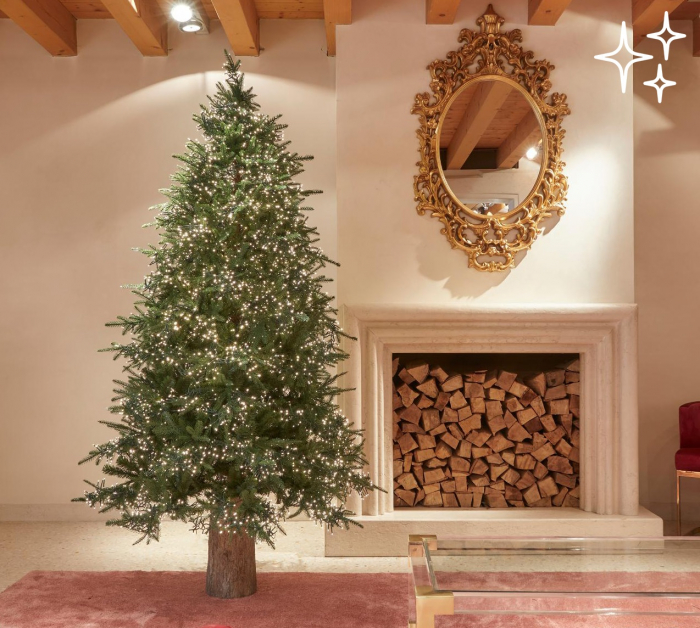 ​Brad artificial impermeabil Pin Spark de Lux cu 5060 Mini Led, exterior-interior, PE, 180 cm, verde  - BraziPremium.ro [2]