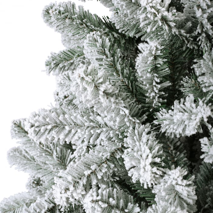 Brad artificial cu zapada Monarch pine, 210 cm, PVC, alb - BraziPremium.ro [5]